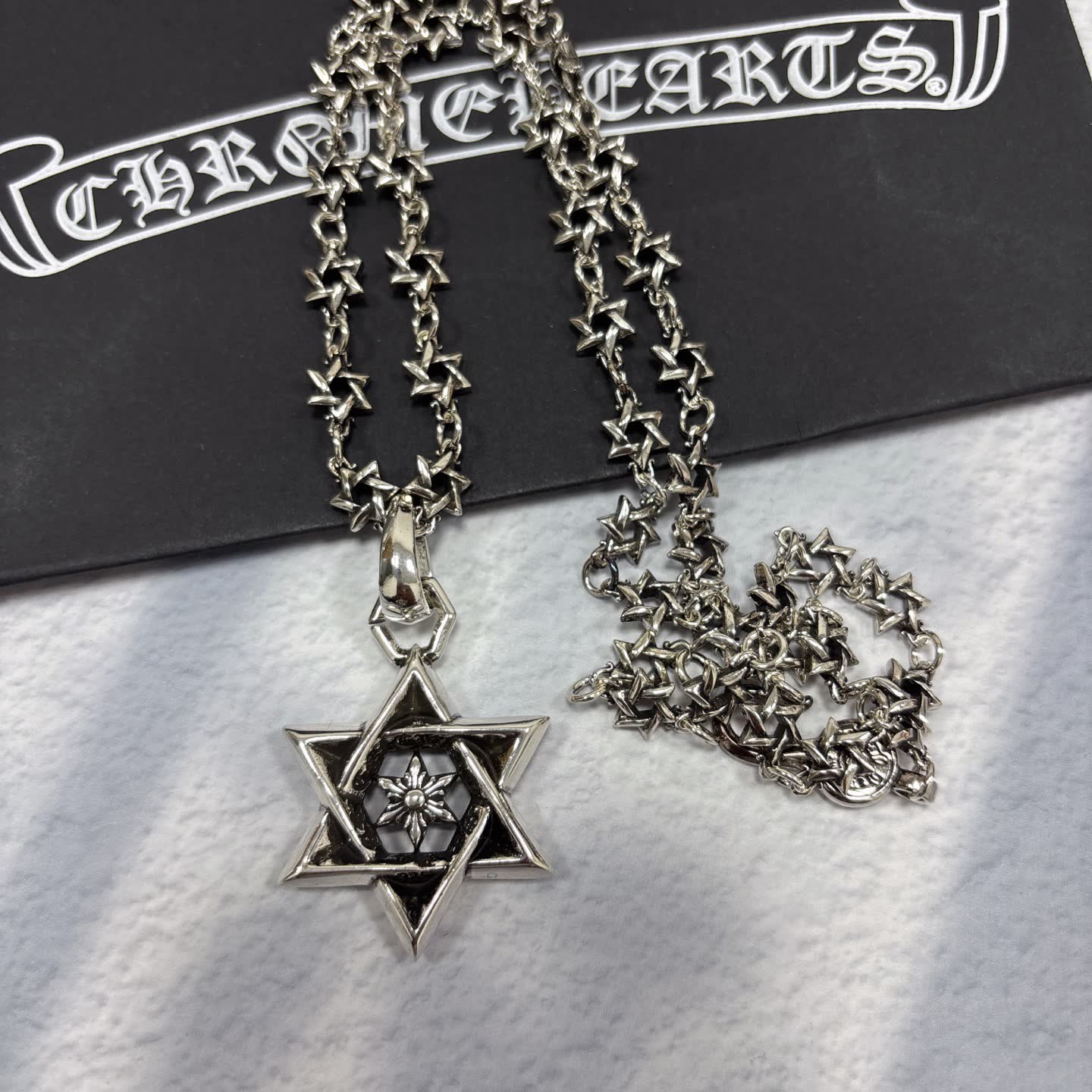 Chrome Hearts Star of David Pendant Necklace